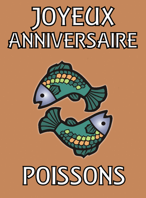 Carte Joyeux  Anniversaire  Poissons  Envoyer une Carte 